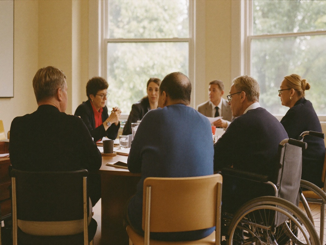 Ervaringsdeskundigen en gemeente in overleg aan tafel